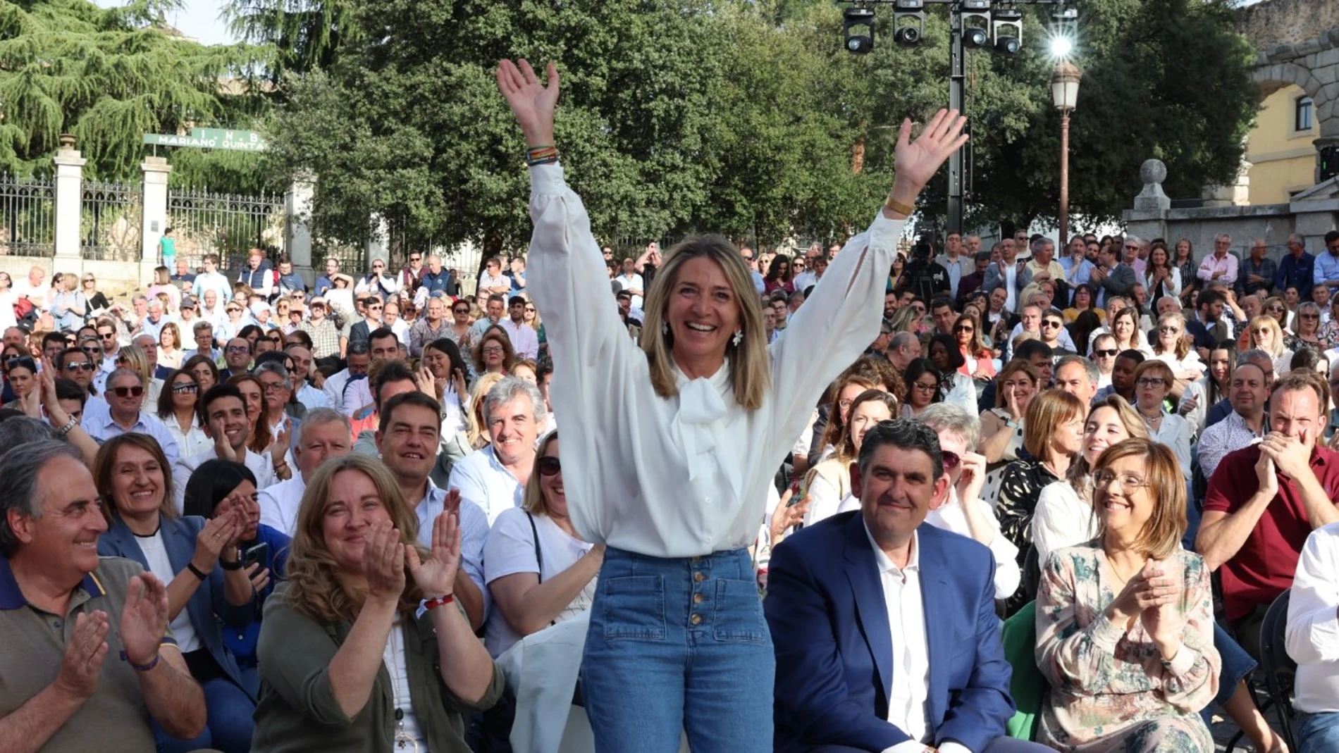 La candidata del PP a la Alcaldía de Ávila, Alicia García, durante la presentación de las candidaturas