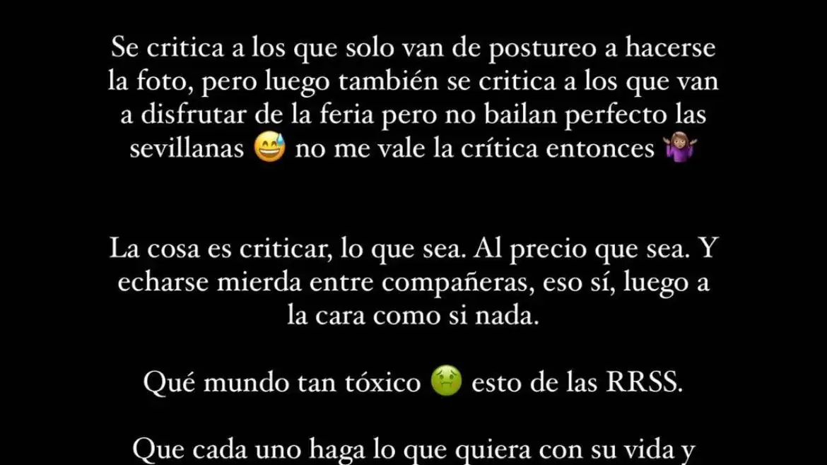Natalia Osona carga contra Rocío Osorno. 