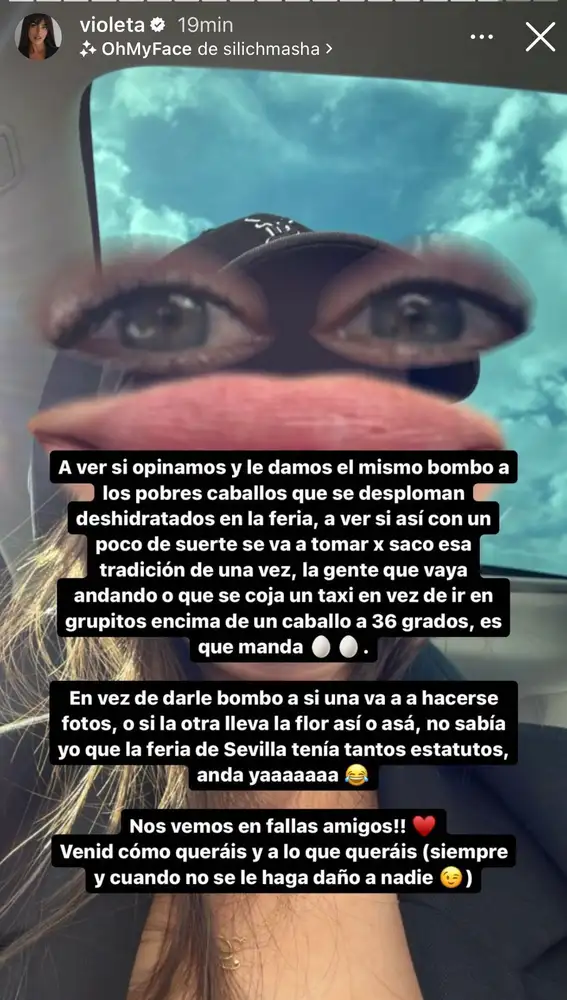 Violeta contesta a las críticas de Rocío Osorno.