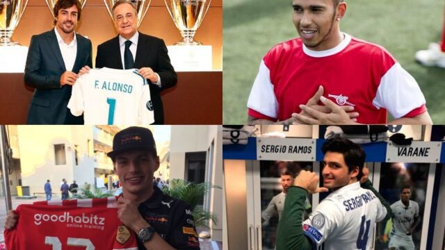 Muchos de los pilotos más punteros también sienten pasión por el fútbol