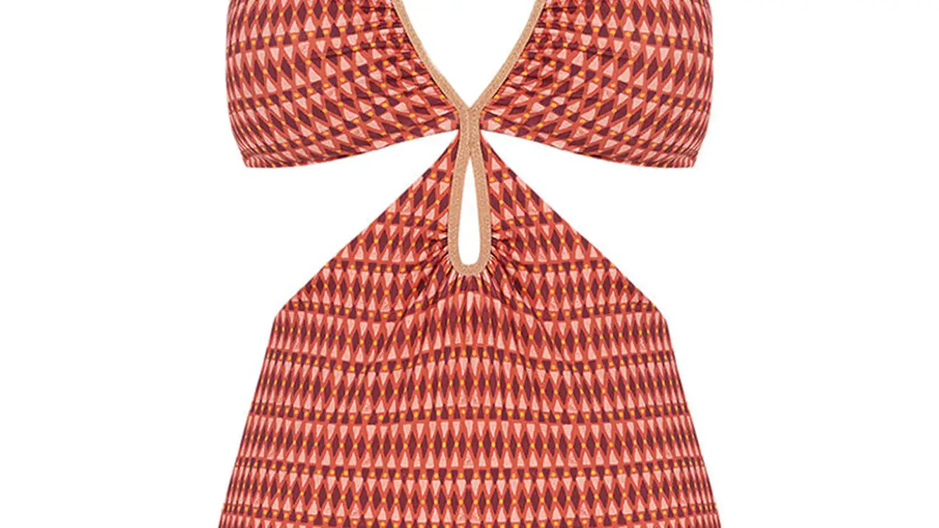 Trikini estampado naranja