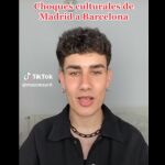 Un madrileño explica en TikTok los choques culturales que ha tenido en Barcelona