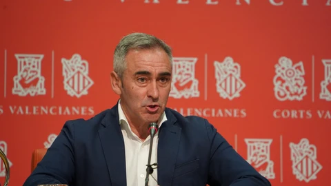 Miguel Barrachina esta mañana durante su comparecencia