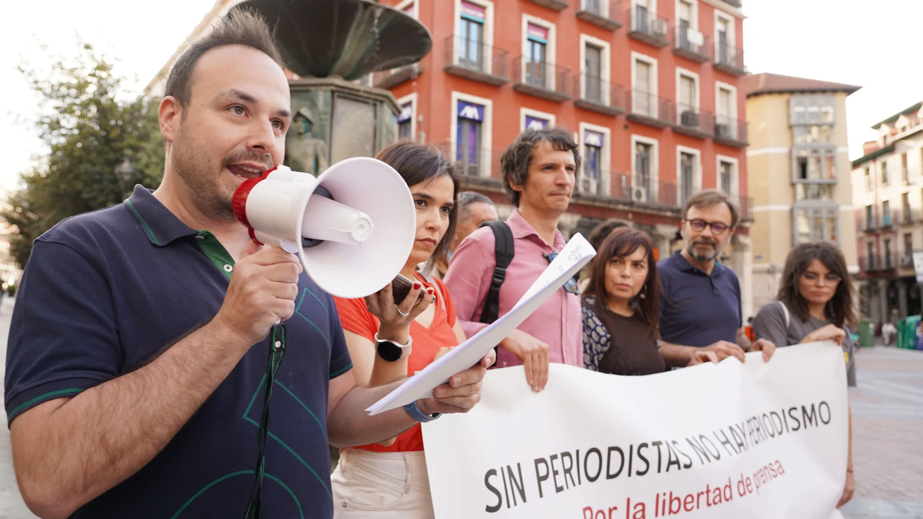 Concentración en Valladolid por la libertad de prensa