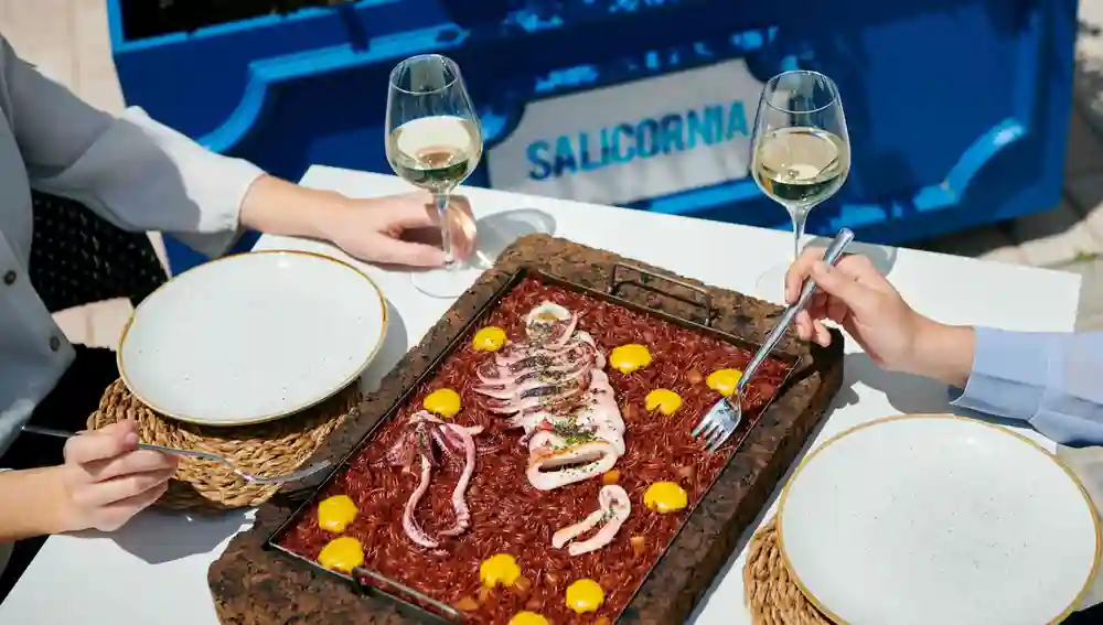 Detalle de un plato del restaurante Salicornia