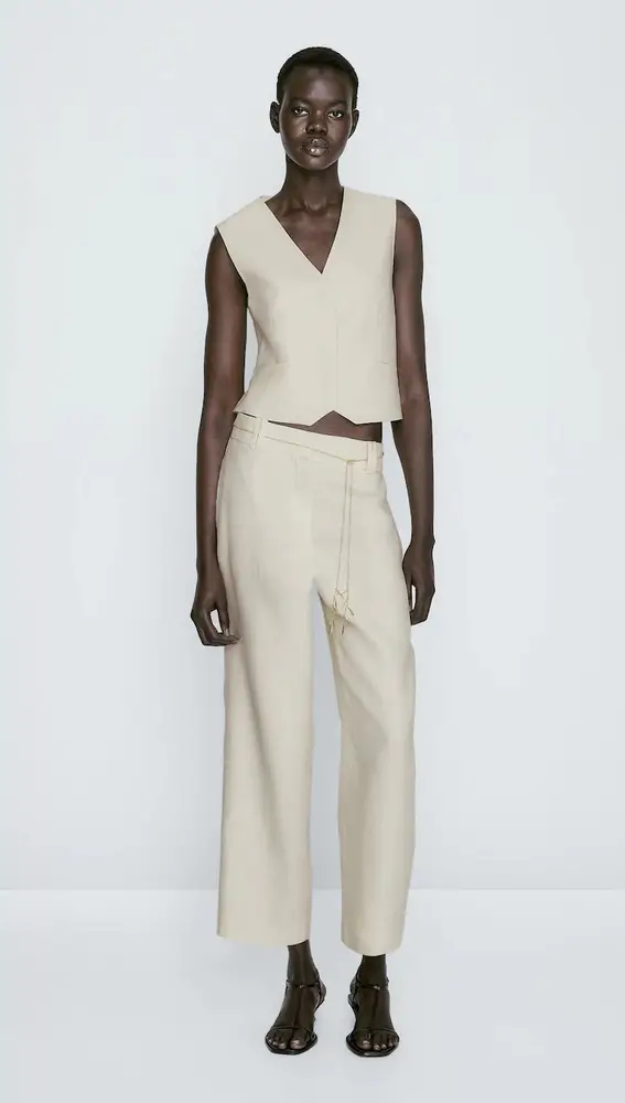 pantalon chaleco lino 67 Linen pants and vest
