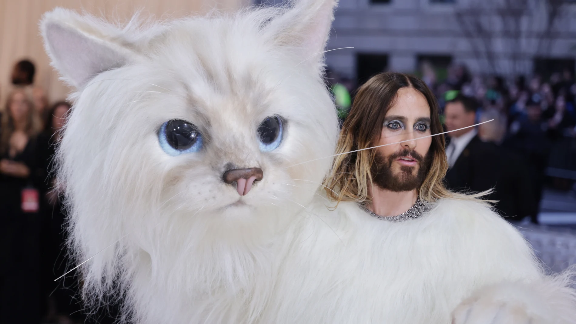 El actor estadounidense Jared Leto posa hoy a su llegada a la Met Gala 2023, en Nueva York (EE.UU)