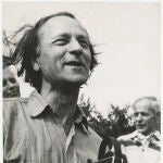 El cineasta Jonas Mekas, en 1971