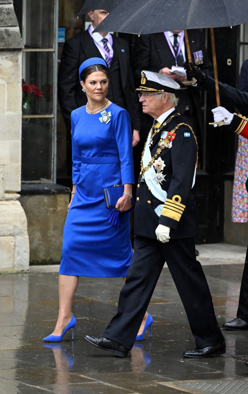 la princesa Victoria y el rey Carlos Gustavo de Suecia 