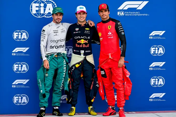  Formula 1: Pérez, “pole”; Alonso segundo y Sainz, tercero