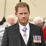Príncipe Harry en la coronación de Carlos III