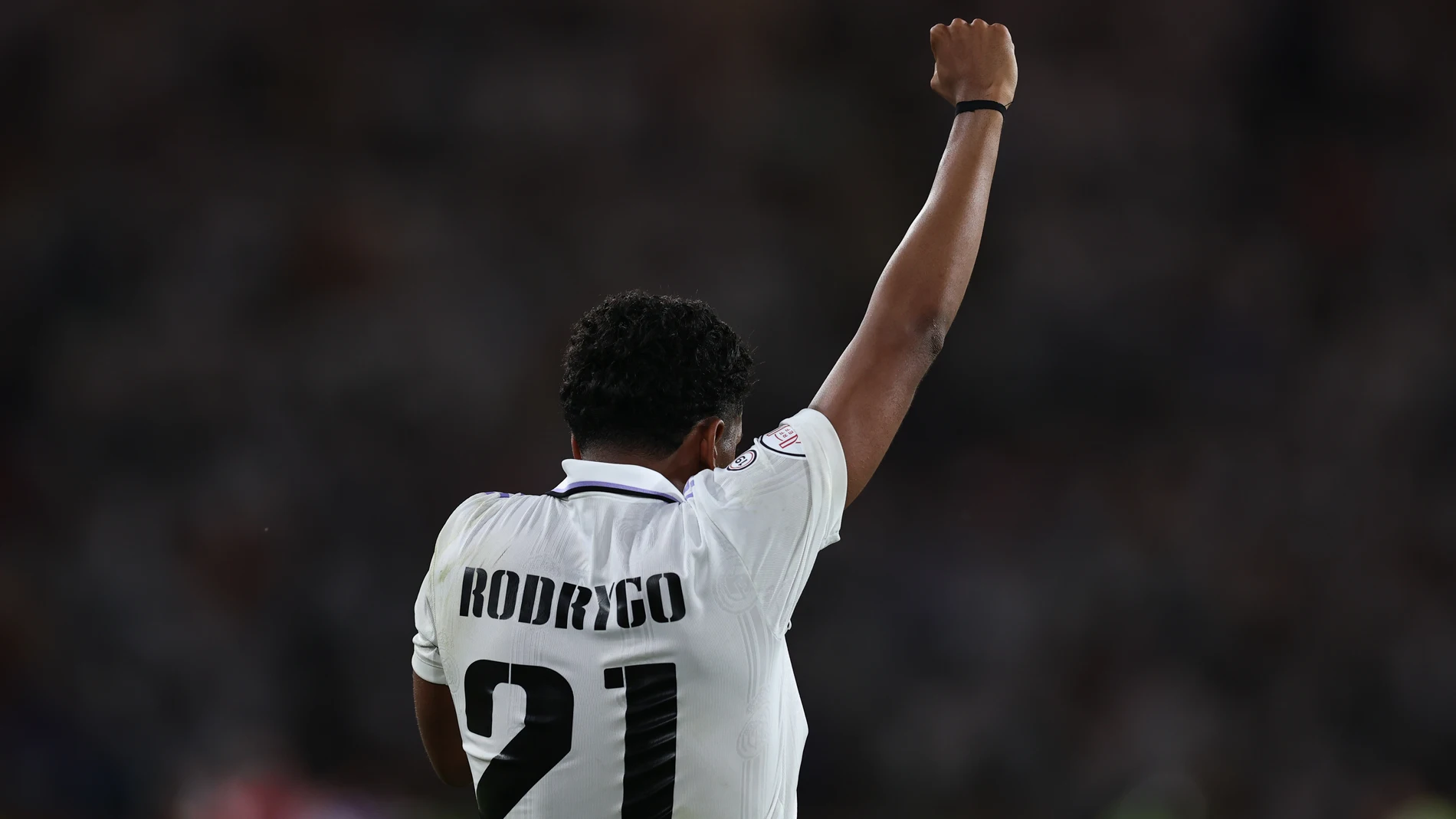 Rodrygo Goes of Real Madrid celebrates a goal during the spanish cup, Copa del Rey, Final football match played between Real Madrid and CA Osasuna at Estadio de la Cartuja on May 06, 2023, in Sevilla, Spain. Joaquin Corchero / Afp7 06/05/2023 ONLY FOR USE IN SPAIN