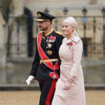 La princesa Mette-Marit de Noruega en la coronación de Carlos III.