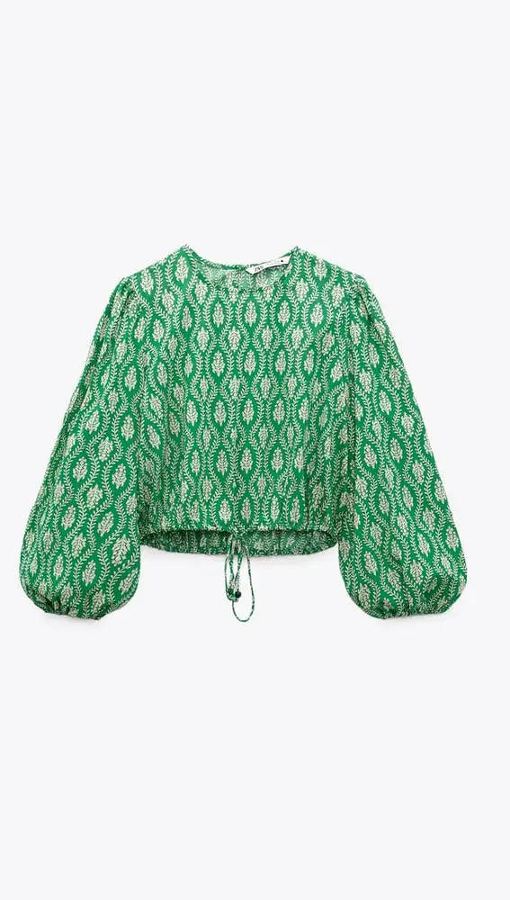 blusa estampada zara 67 Zara printed blouse.
