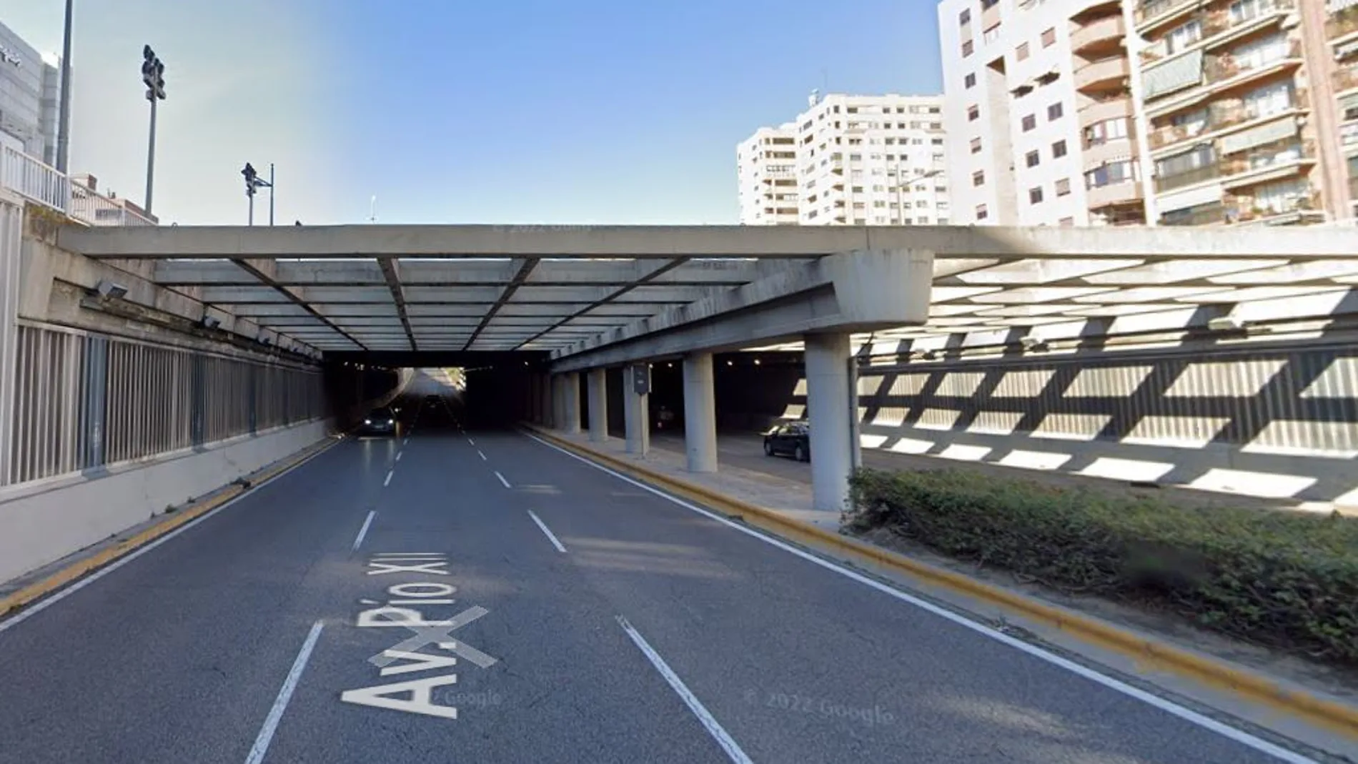 El túnel de la avenida Pío XII de Valencia es donde más multan se ponen en la ciudad 