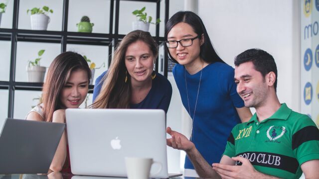 Varios alumnos del programa europeo Erasmus