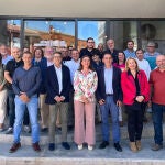 González Corral y Serrano en un acto con candidatos del Alto Jalón soriano