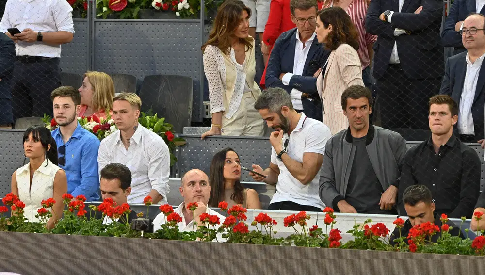 Aitana, incómoda, por la presencia de Bernardeau a escasos metros en el Mutua Madrid Open 