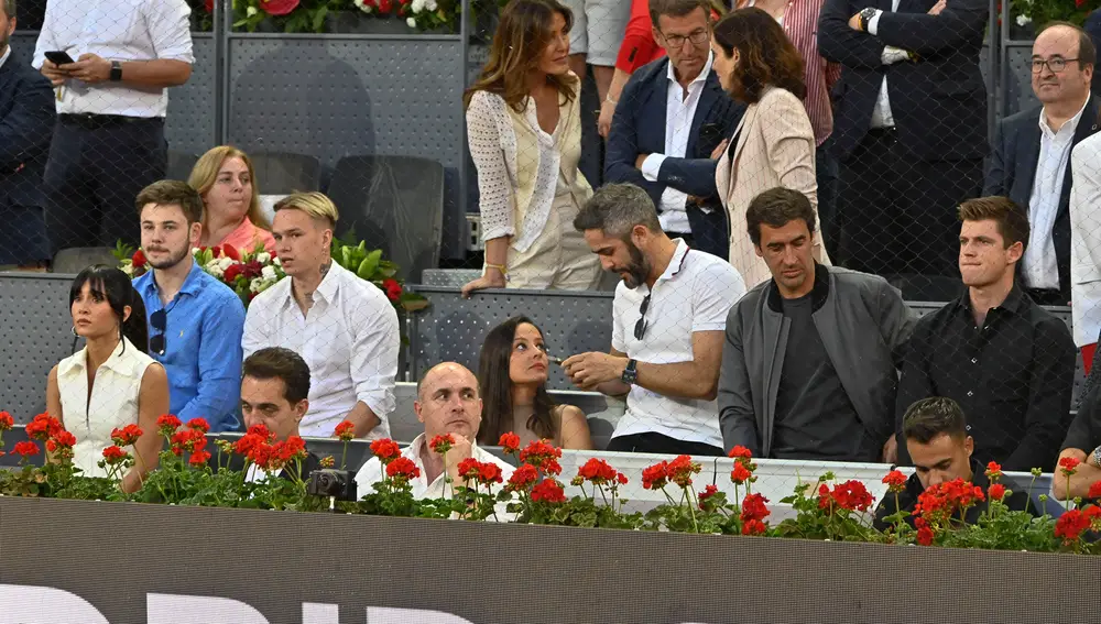 Aitana y Miguel Bernardeau juntos en el tenis.