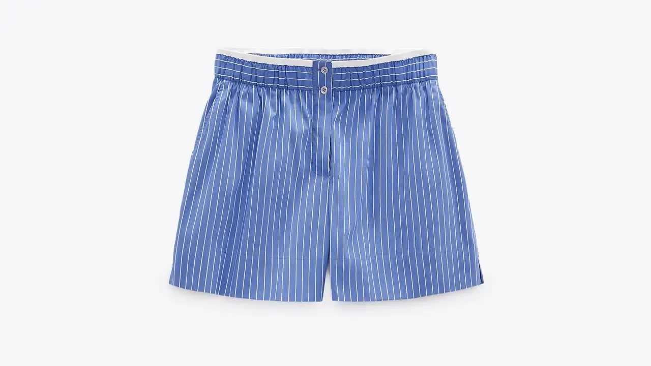 Short pijamero rayas