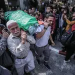 Funerals of Palestinians killed in Israeli airstrike on Gaza