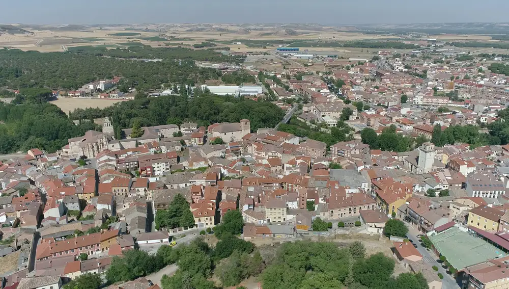 Panorámica de Peñafiel desde el castillo