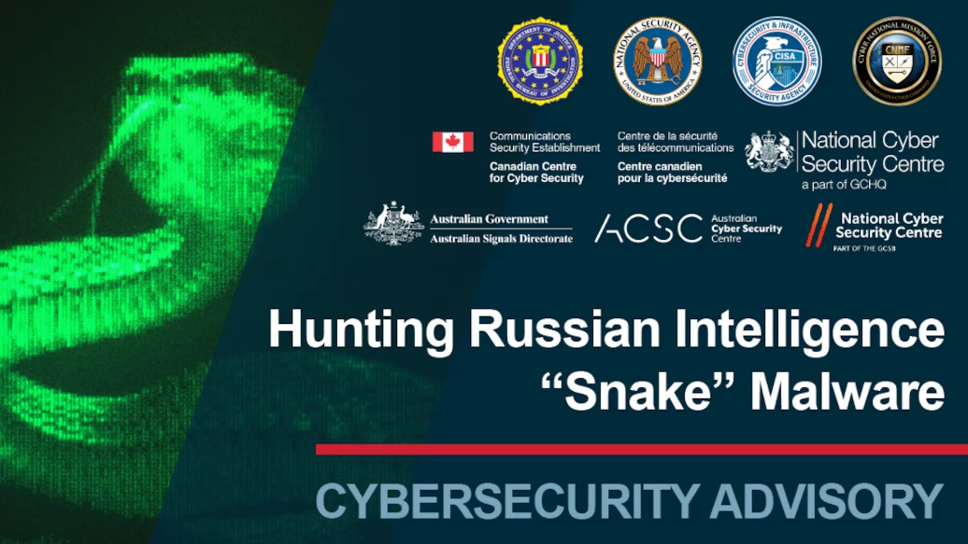 Alerta lanzada por las autoridades de EEUU sobre el "malware" ruso Snake