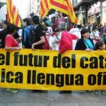 Manifestación de la Plataforma per la Llengua