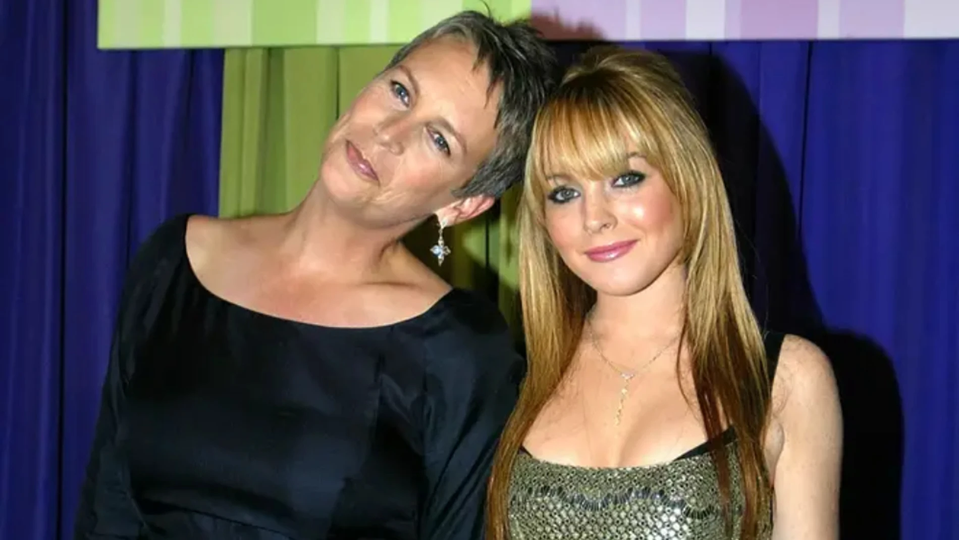 Jamie Lee Curtis y Lindsay Lohan durante la promoción de 'Freaky Friday', 2003