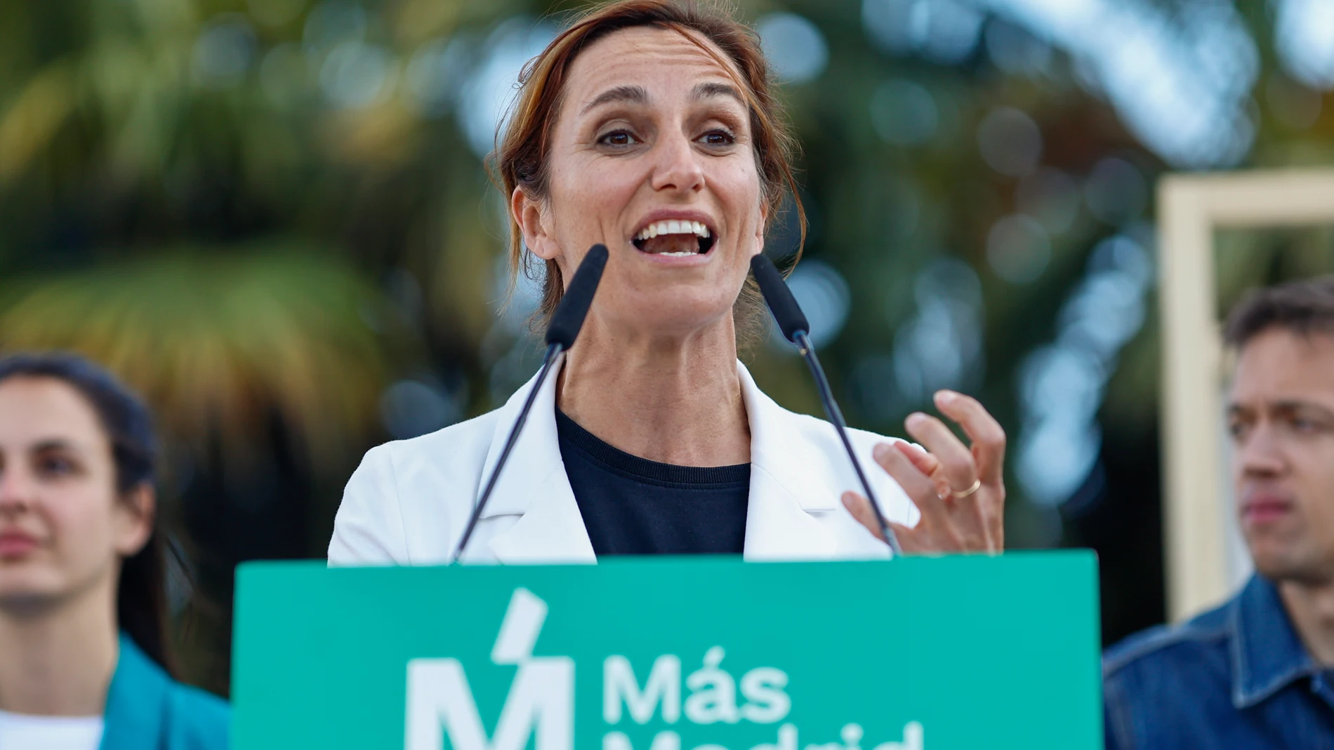 MADRID (ESPAÑA), 12/05/2023.- La candidata a la Presidencia regional, Mónica García, participa este viernes en el acto "Lo próximo: Más Madrid" en el distrito de Latina. EFE/ Rodrigo Jiménez 