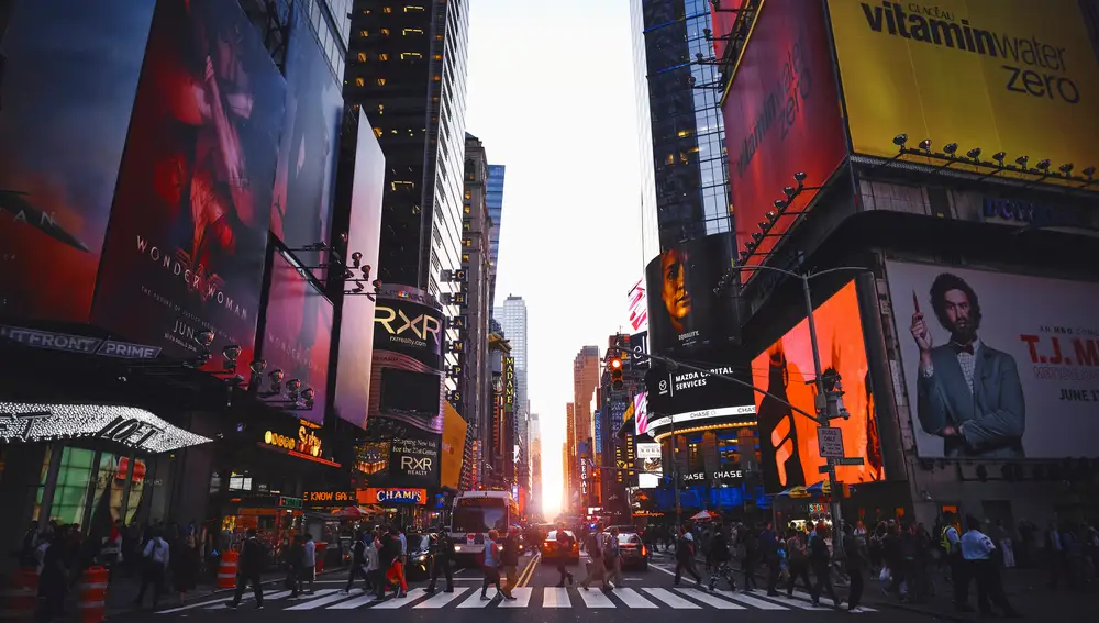 Times Square es una de las zonas de Nueva York que más llama la atención a los pequeños