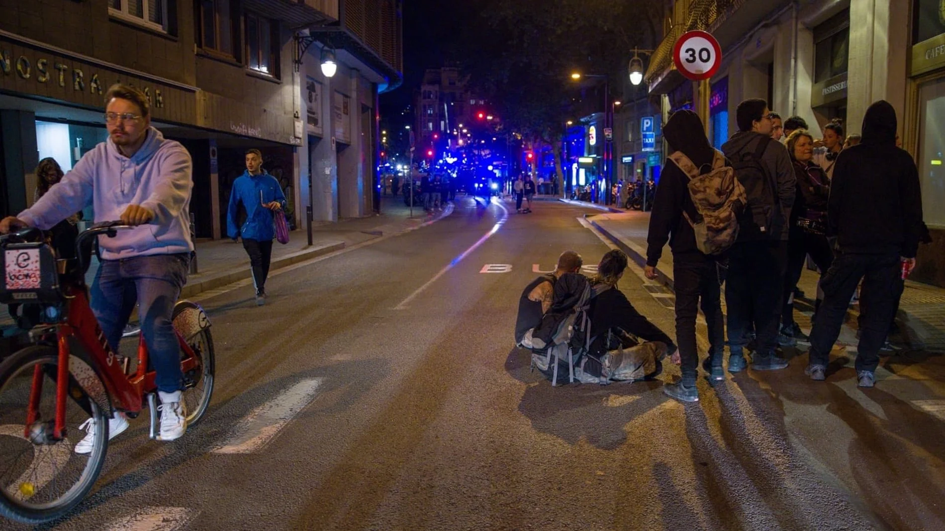 Final de la manifestación "okupa"