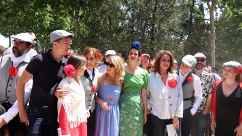 Yolanda Díaz visita la Pradera de San Isidro