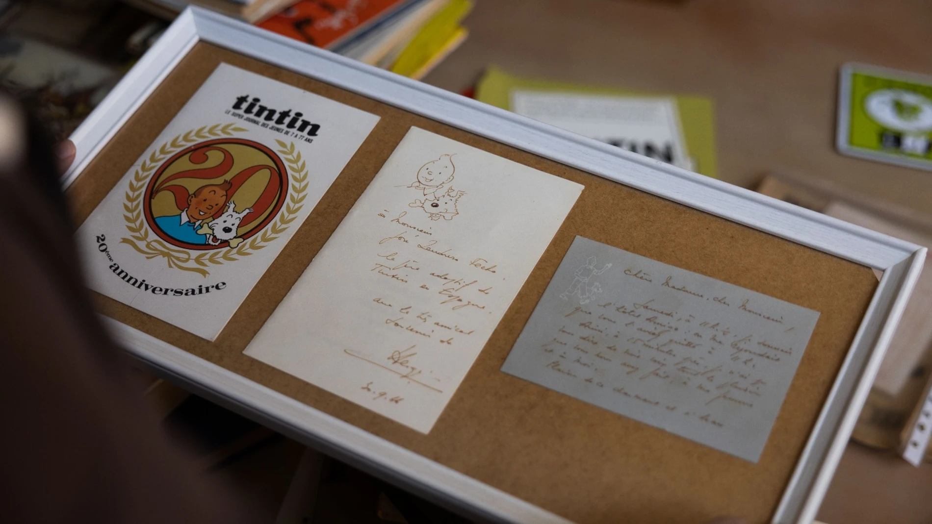 Una carta manuscrita de Hergé a sus editores en Juventud