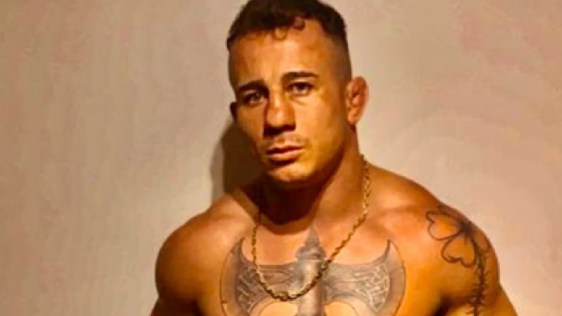 El luchador, antes de uno de sus últimos combates