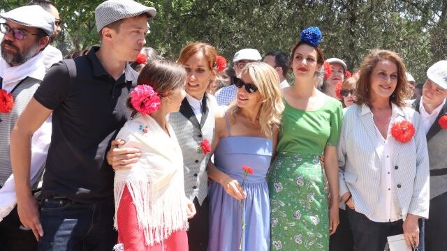 MADRID.-28M.- Yolanda Díaz prioriza gestos de apoyo a Más Madrid en San Isidro, con respaldo también a UP
