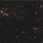 Vista infrarroja de una región de la galaxia 