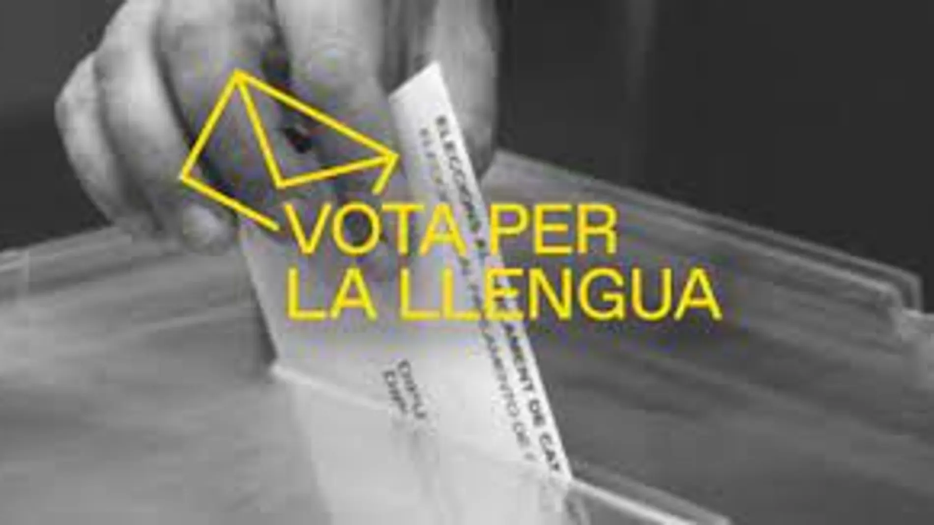 Imagen de la campaña de Plataforma per la Llengua para estas elecciones municipales