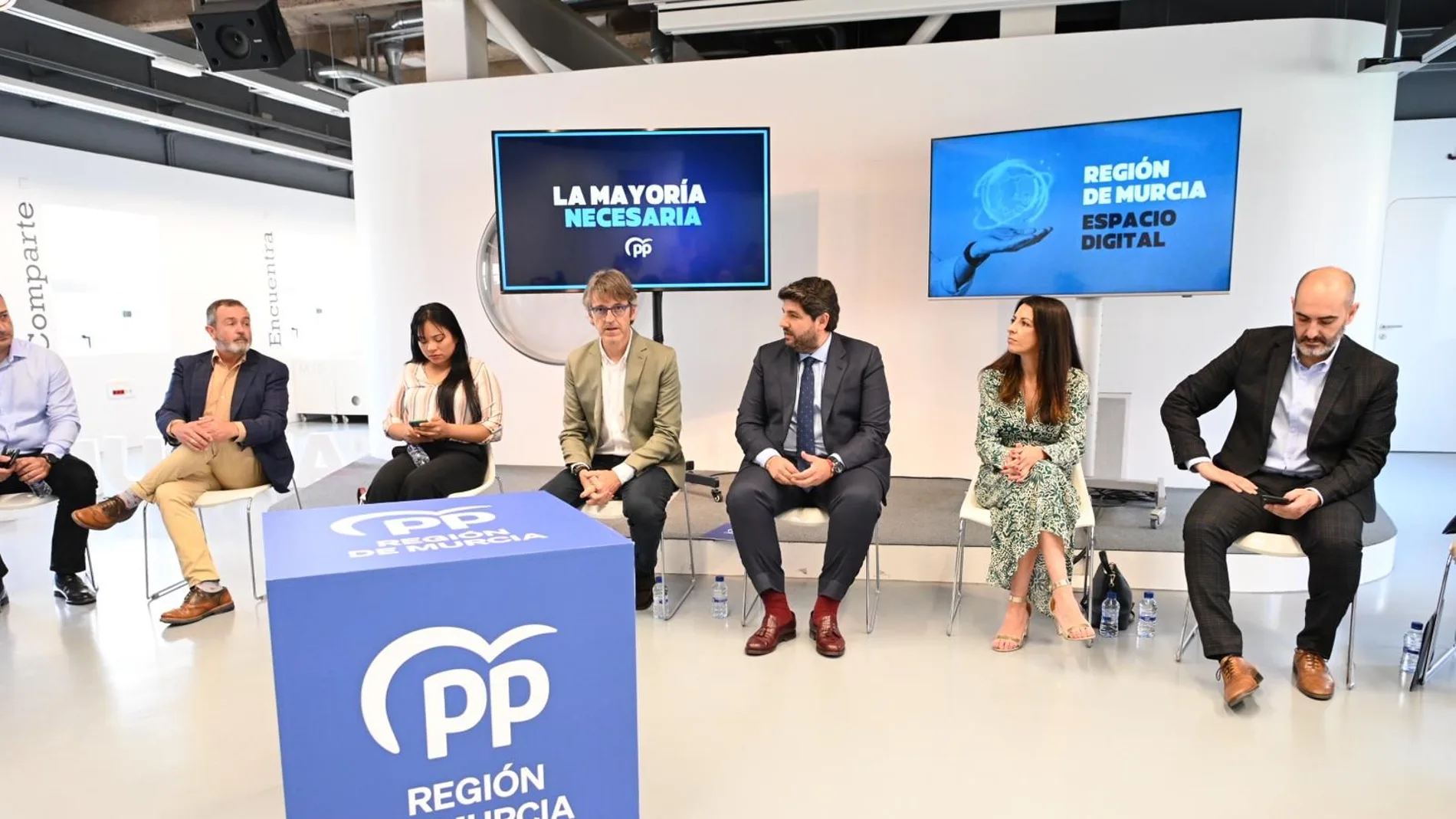 El candidato a la presidencia de la Comunidad por el PP de la Región de Murcia, Fernando López Miras