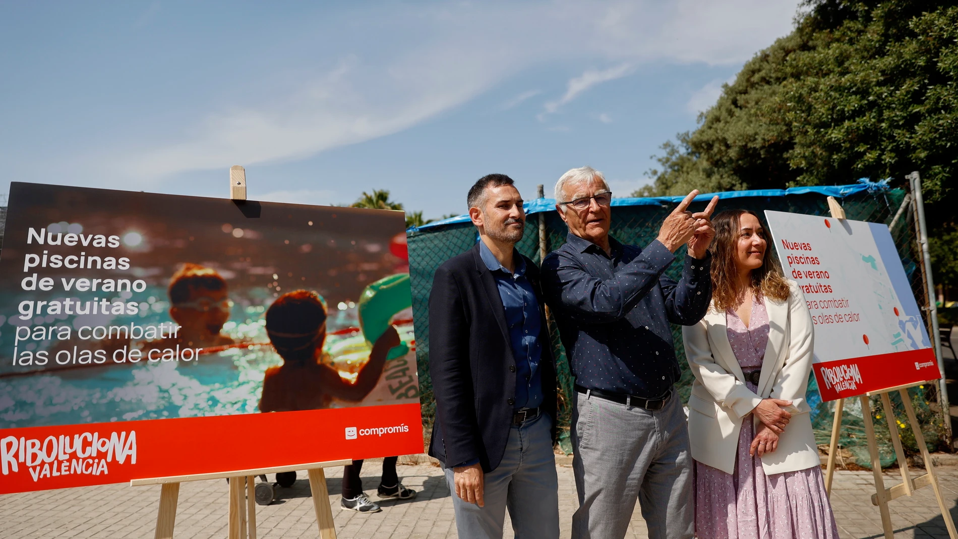 El alcalde de Valencia y candidato de Compromís, hoy en un acto de campaña