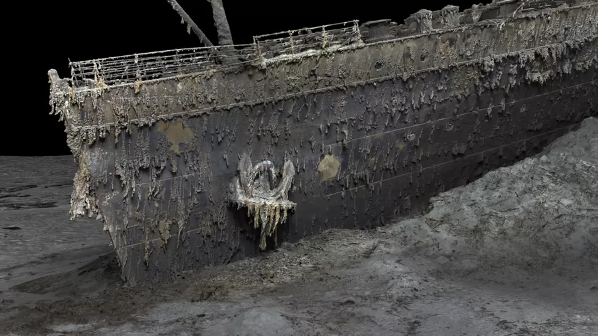 La recreación más realista de los restos del Titanic: un modelo 3D a partir de 700.000 imágenes.