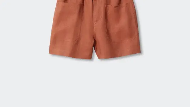 Short lino cinturón