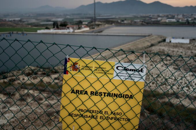 El área restringida en Palomares, Almería
