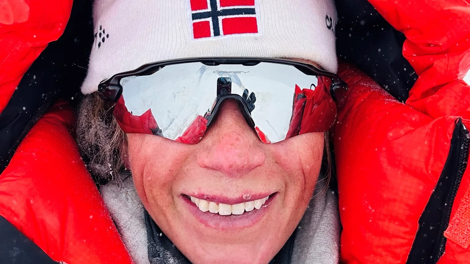 La alpinista noruega Kristin Harila, en su reciente expedición al Cho Oyu