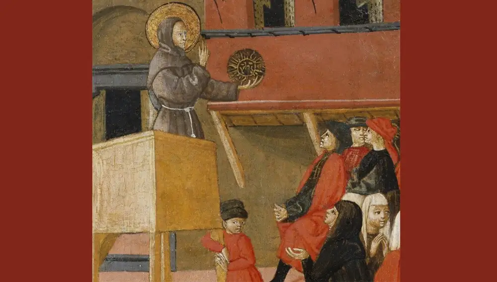 San bernardino de Siena fue un santo del siglo XV y fue conocido por sus sermones