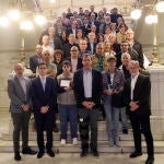 El alcalde Óscar Puente, Manuel Saravia y Pedro Herrero, entre otros, homenajean a los trabajadores jubilados