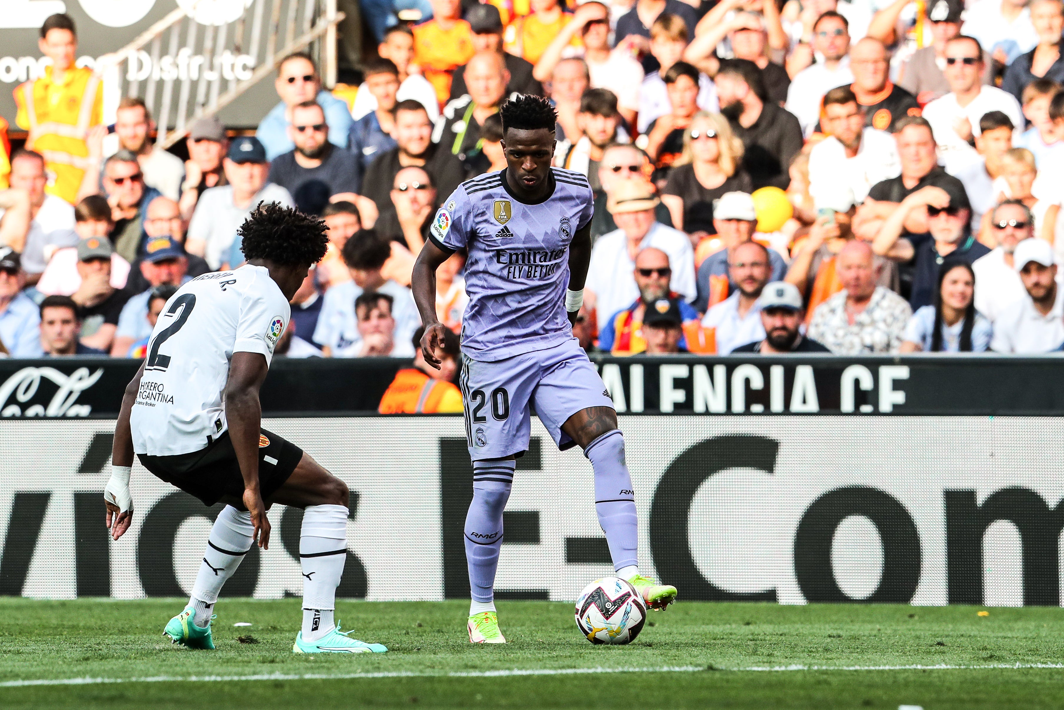 Vinicius, en Mestalla