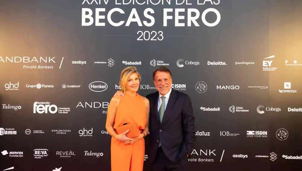 José Creuheras and his wife, Columna Martí, at the XXIV Edition of the FERO Grants for cancer research