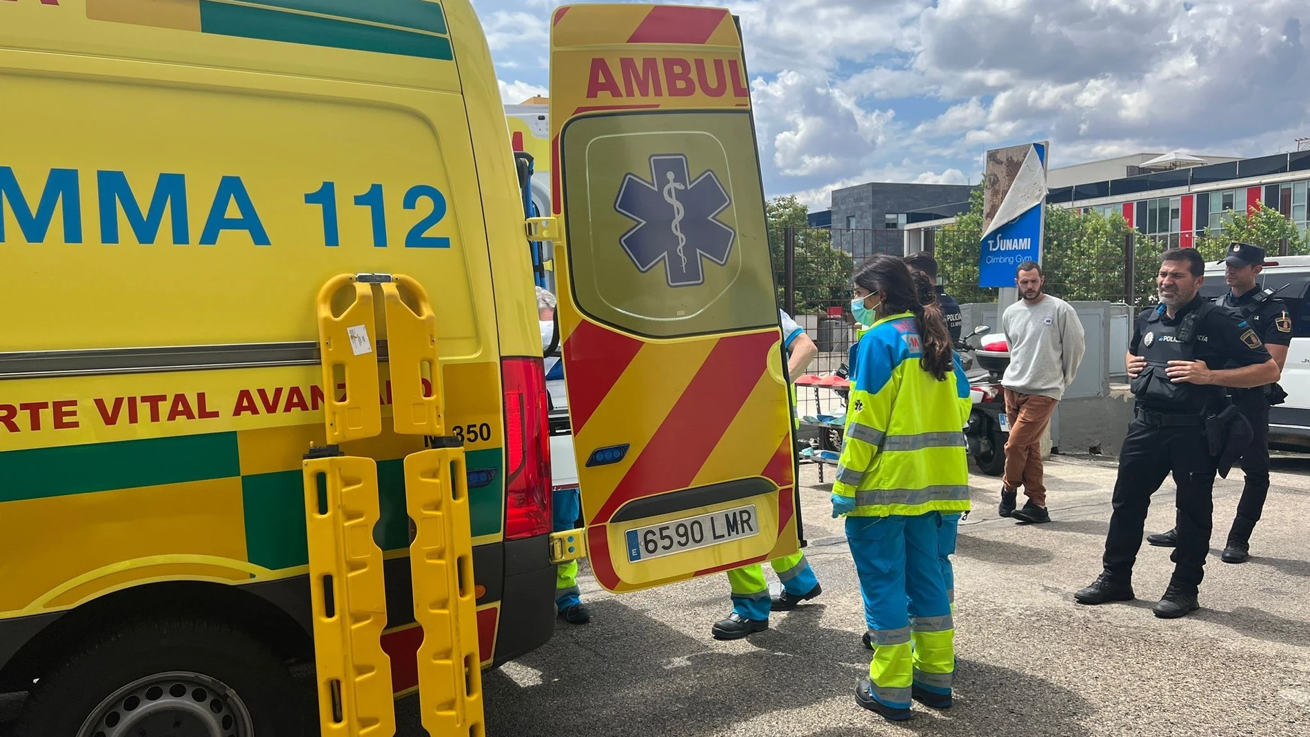 Herido grave un hombre al caerse desde un rocódromo de San Sebastián de los Reyes EMERGENCIAS COMUNIDAD DE MADRID 23/05/2023