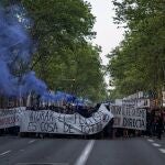 Manifestación "okupa" en Barcelona